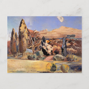 Carte Postale Paysage du premier trimestre de la Lune par Paul N