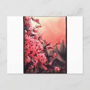 Carte Postale Paysage en cerisier