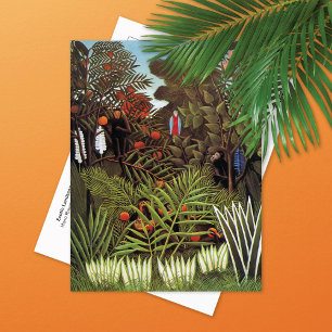 Carte Postale Paysage exotique Jungle Henri Rousseau