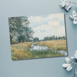 Carte Postale Paysage fluvial près de St. Ives, Huntingdonshire