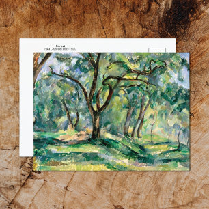 Carte Postale Paysage forestier Paul Cezanne