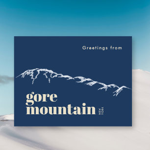 Carte Postale Paysage griffonné de Gore Mountain New York