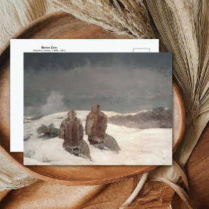 Carte Postale Paysage hivernal en dessous de zéro de Winslow Hom