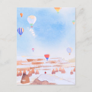 Carte Postale Paysage magnifique Cappadoce montgolfière