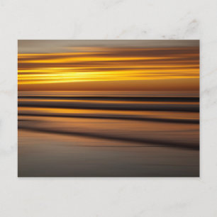 Carte Postale Paysage marin abstrait au coucher du soleil, CA
