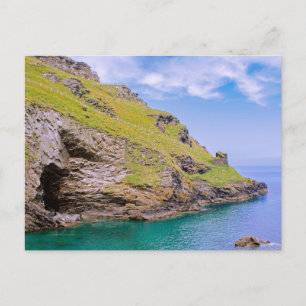 Carte Postale Paysage marin de Tintagel Cornwall - Merlin's Cave