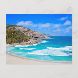 Carte Postale Paysage marin pittoresque Vagues douces Rochers Oc