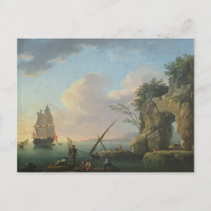 Carte Postale Paysage maritime, 1748