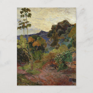 Carte Postale Paysage martiniquais par Paul Gauguin, 1887 Voitur