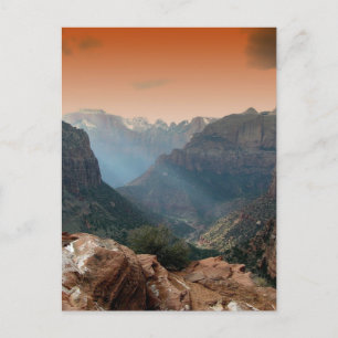 Carte Postale Paysage Montagnard du Parc National de Zion