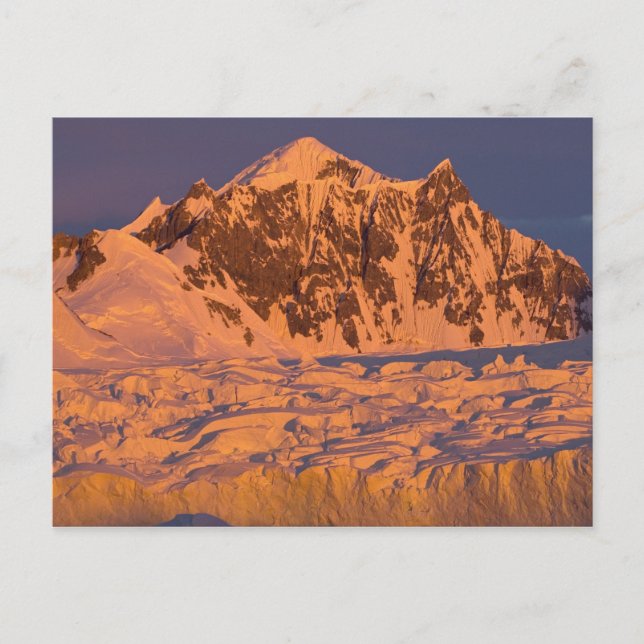 Carte Postale paysage montagneux glacial gelé le long de (Devant)