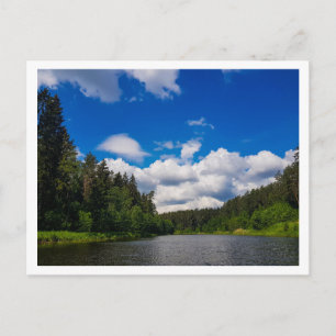 Carte Postale Paysage naturel Paysage Canal Sky Biélorussie