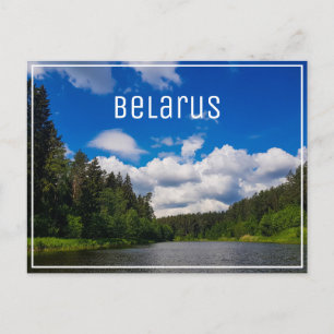 Carte Postale Paysage naturel Paysage Canal Sky Biélorussie