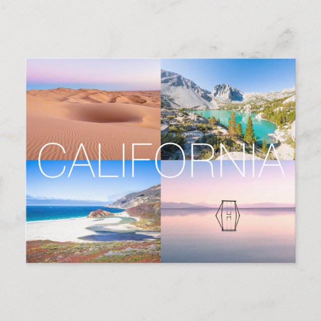 Carte Postale Paysage naturel pittoresque Californie (Devant)