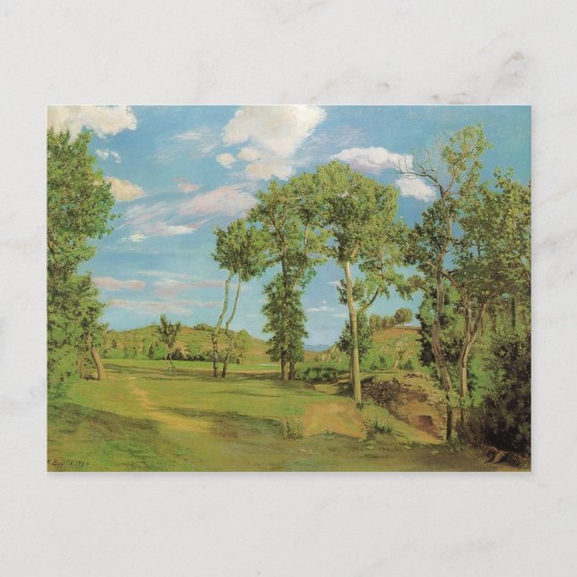 Carte Postale Paysage Paysage Frederic Bazille Impressionniste P (Devant)
