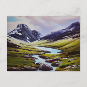 Carte Postale Paysage peinture norvégienne