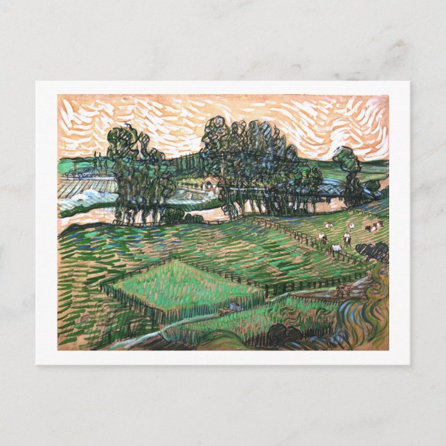 Carte Postale Paysage, Pont à travers Oise, Vincent van Gogh (Devant)