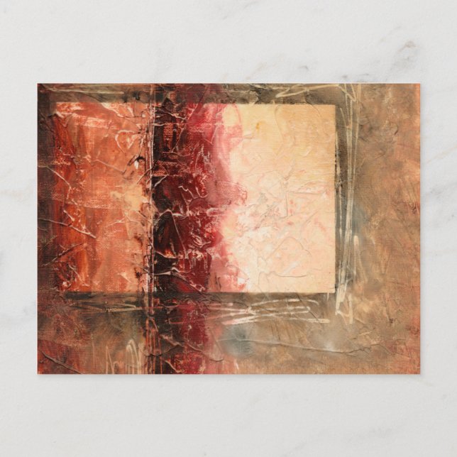 Carte Postale Paysage rouge Abstrait (Devant)