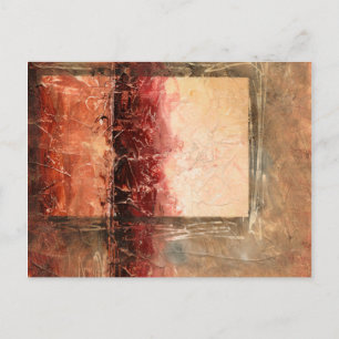 Carte Postale Paysage rouge Abstrait