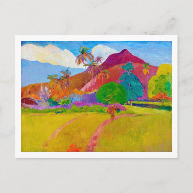 Carte Postale Paysage tahitien, Gauguin (Devant)