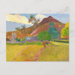 Carte Postale Paysage tahitien   Paul Gauguin