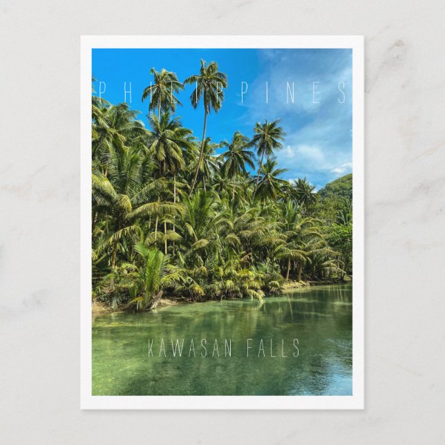 Carte Postale Paysage tropical, philippines, Kawasan falls Cas (Devant)