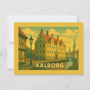 Carte Postale Paysage urbain d'Aalborg Danemark