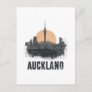 Carte Postale Paysage urbain d'Auckland Nouvelle-Zélande Voyage 
