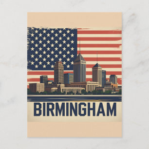Carte Postale Paysage urbain de Birmingham City Alabama