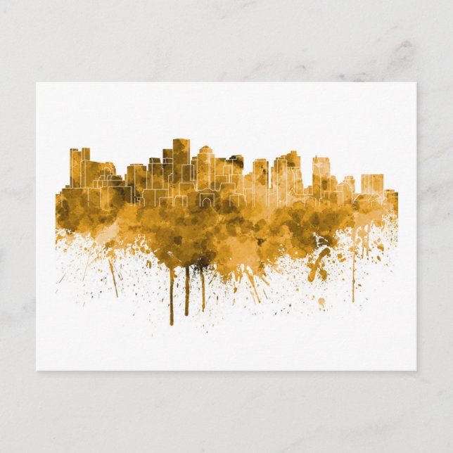 Carte Postale Paysage urbain de Boston (Devant)
