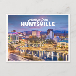 Carte Postale Paysage urbain de Huntsville au centre de l'Alabam