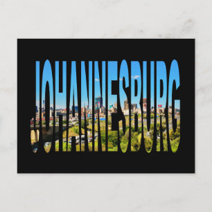 Carte Postale Paysage urbain de Johannesburg Afrique du Sud 