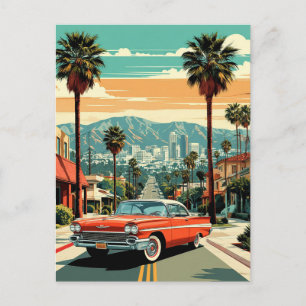 Carte Postale Paysage urbain de Los Angeles Californie Vœux de v