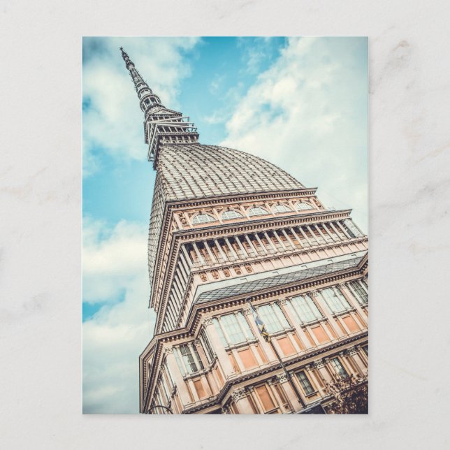 Carte Postale Paysage urbain de Mole Antonelliana, Turin, Italie (Devant)