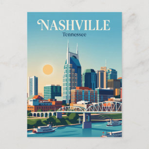 Carte Postale Paysage urbain de Nashville USA