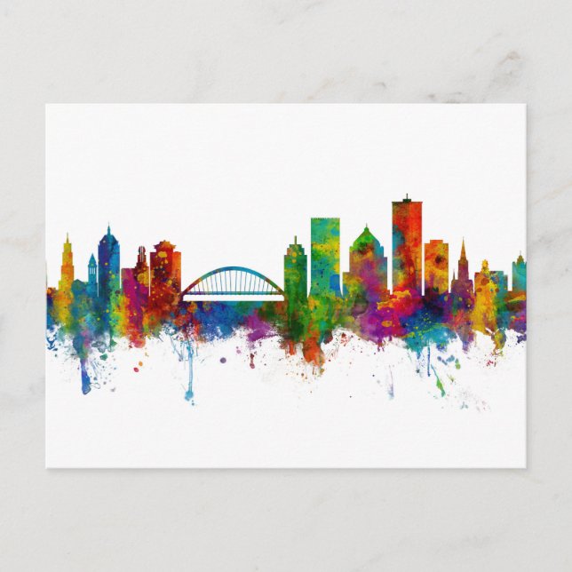 Carte Postale Paysage urbain de Rochester New York (Devant)