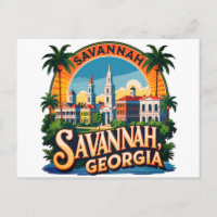 Paysage urbain de Savannah Géorgie