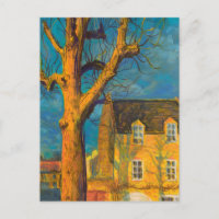 Paysage Vieille Maison Jaune Arbre Normandie Franc