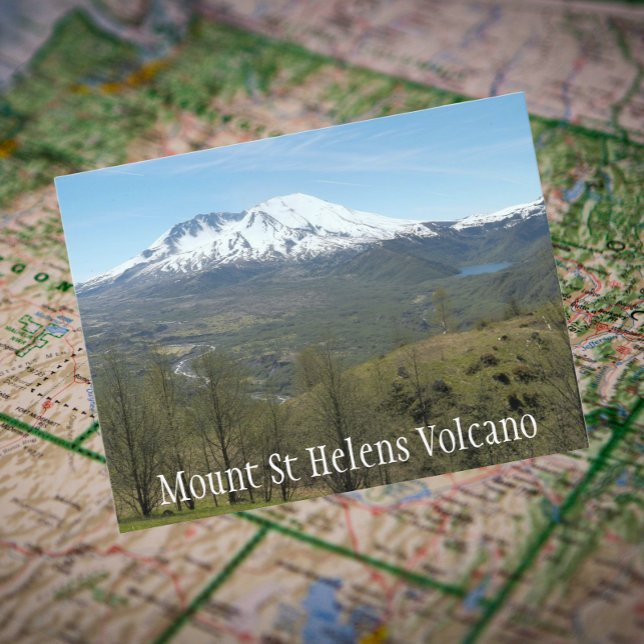 Carte Postale Paysage volcanique du Mont St Helens (In Situ Map)