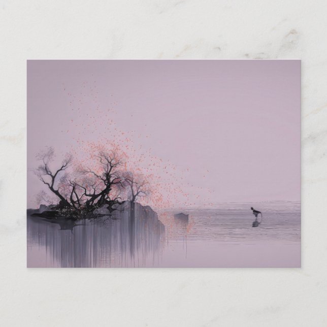 Carte Postale Paysage zen minimaliste (Devant)