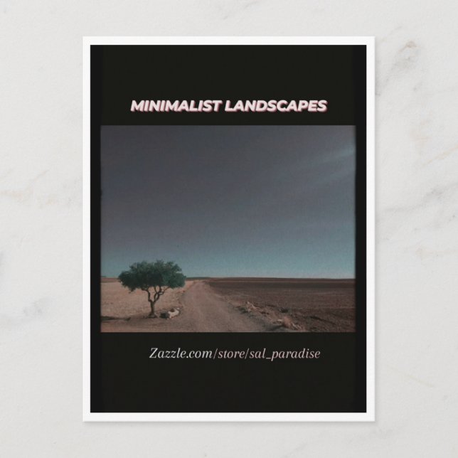 Carte Postale Paysages minimalistes (Devant)