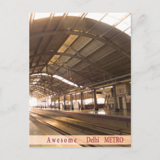 Carte Postale Paysages phares AWESOME DELHI METRO Railway