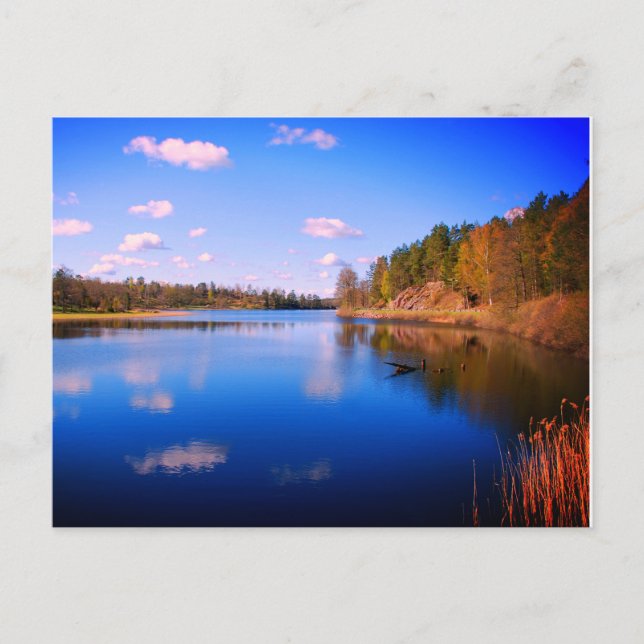 Carte Postale paysages suédois, photo (Devant)