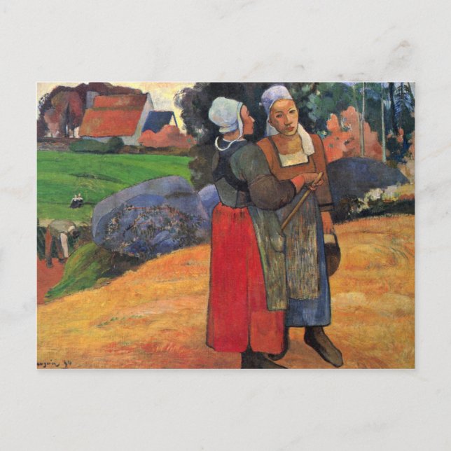 Carte Postale Paysans bretons De Gauguin Paul (Meilleure Qualité (Devant)