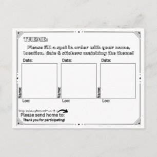Carte Postale Pc Standard Simpliste - B&W