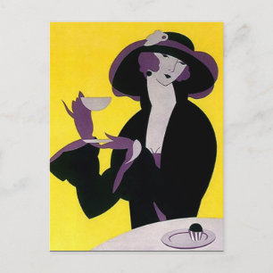 Carte Postale PC vintage Deco Tea High Afnoon Part