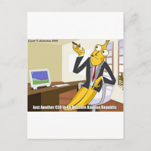 Carte Postale PDG de Banana Drôle Offbeat Cartoon Collectifs Don