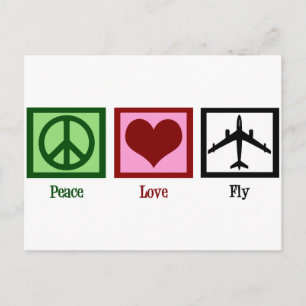Carte Postale Peace Love