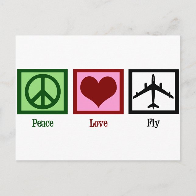 Carte Postale Peace Love (Devant)