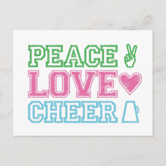 Carte Postale peace.love.cheer